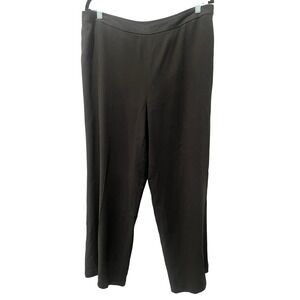 Ann Taylor Black Straight Leg Dress Pants Women Size 18 or 2X Plus Size Classic